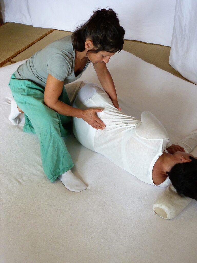 Cours d’initiation au Massage du ventre Chi Nei Tsang (CNT), massage énergétique des organes internes. Module: Eau (Reins/Vessie/Psoas)